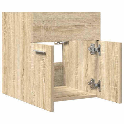 Tvättställsskåp sonoma-ek 41x38,5x46 cm konstruerat trä