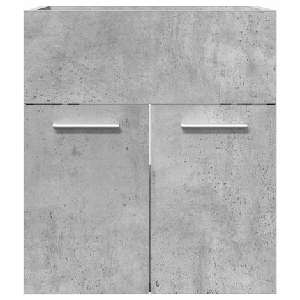 Tvättställsskåp betonggrå 41x38,5x46 cm konstruerat trä