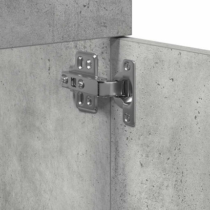Tvättställsskåp betonggrå 41x38,5x46 cm konstruerat trä