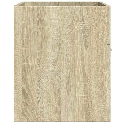 Tvättställsskåp sonoma-ek 80x38,5x46 cm konstruerat trä