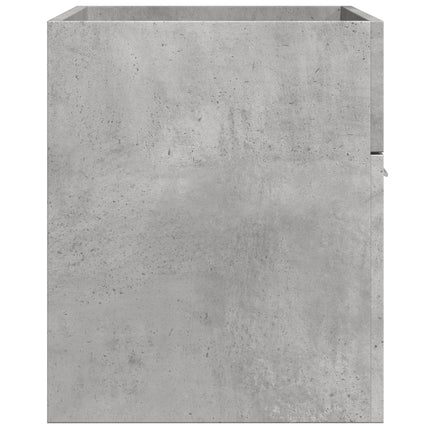 Tvättställsskåp betonggrå 80x38,5x46 cm konstruerat trä