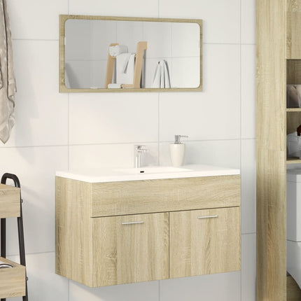 Tvättställsskåp sonoma-ek 90x38,5x46 cm konstruerat trä