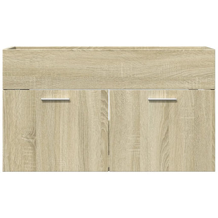 Tvättställsskåp sonoma-ek 90x38,5x46 cm konstruerat trä