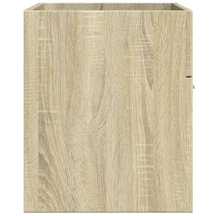 Tvättställsskåp sonoma-ek 90x38,5x46 cm konstruerat trä