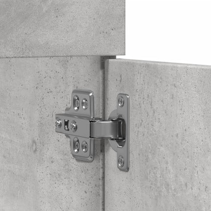 Tvättställsskåp betonggrå 90x38,5x46 cm konstruerat trä