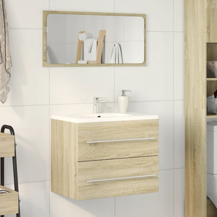Tvättställsskåp sonoma-ek 60x38,5x48 cm spånskiva