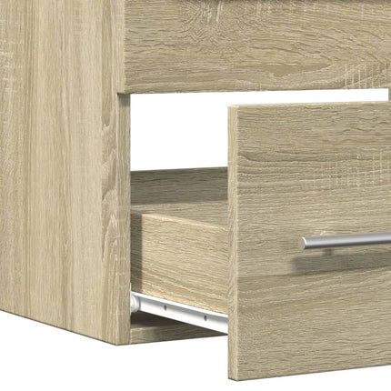 Tvättställsskåp sonoma-ek 60x38,5x48 cm spånskiva