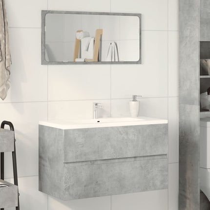 Tvättställsskåp betonggrå 90x38,5x45 cm spånskiva