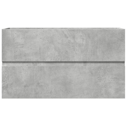 Tvättställsskåp betonggrå 90x38,5x45 cm spånskiva