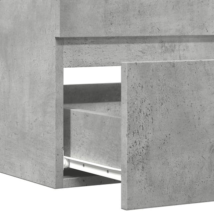 Tvättställsskåp betonggrå 90x38,5x45 cm spånskiva