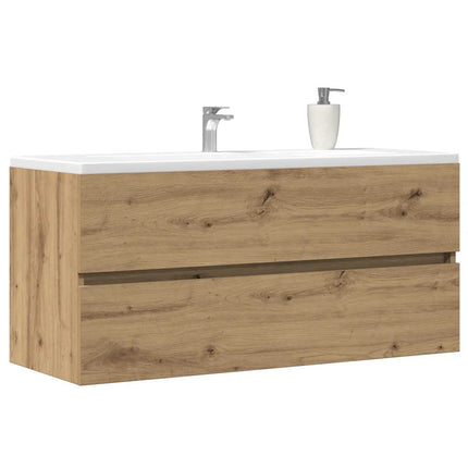 Tvättställsskåp ek 100x38,5x45 cm konstruerat trä