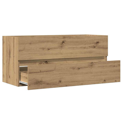 Tvättställsskåp ek 100x38,5x45 cm konstruerat trä