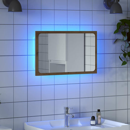 Badrumsspegel med LED artisan ek 60x8,5x38 cm