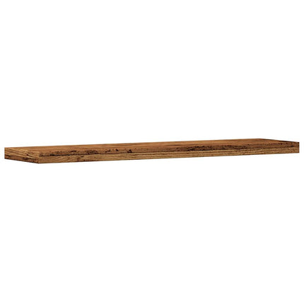 Vägghyllor 4 st åldrat trä 40x20x1,5 cm konstruerat trä