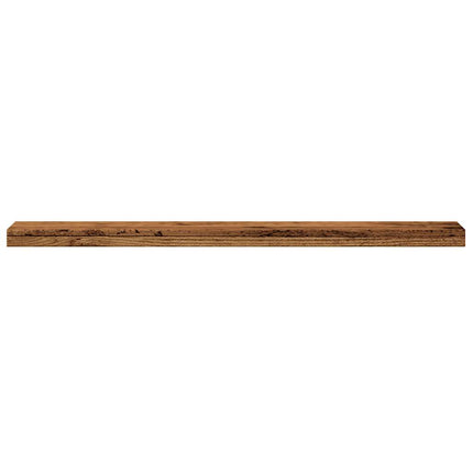 Vägghyllor 4 st åldrat trä 40x20x1,5 cm konstruerat trä