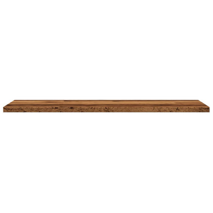 Vägghyllor 4 st åldrat trä 60x30x1,5 cm konstruerat trä