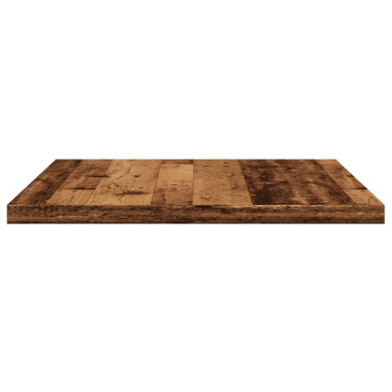Vägghyllor 4 st åldrat trä 60x30x1,5 cm konstruerat trä