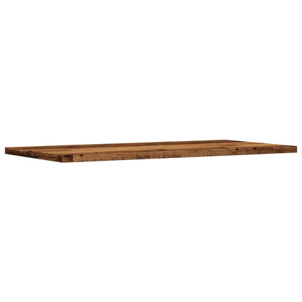 Vägghyllor 4 st åldrat trä 60x30x1,5 cm konstruerat trä