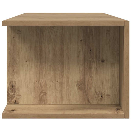 TV-bänk med LED-lampor artisan ek 135x39x30 cm konstruerat trä