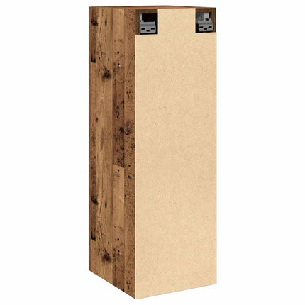 TV-skåp åldrat trä 30,5x30x90 cm konstruerat trä