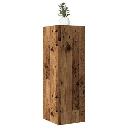 TV-skåp åldrat trä 30,5x30x90 cm konstruerat trä