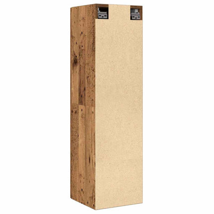 TV-skåp åldrat trä 30,5x30x110 cm konstruerat trä