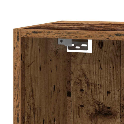 TV-skåp åldrat trä 30,5x30x110 cm konstruerat trä