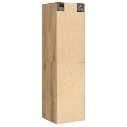 Tv-bänk artisan ek 30,5x30x110 cm konstruerat trä