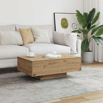 Soffbord artisan ek 85x55x31 cm konstruerat trä