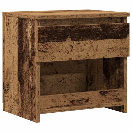 Sängbord gammalt trä 40x30x39 cm konstruerat trä