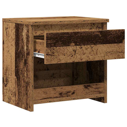 Sängbord gammalt trä 40x30x39 cm konstruerat trä