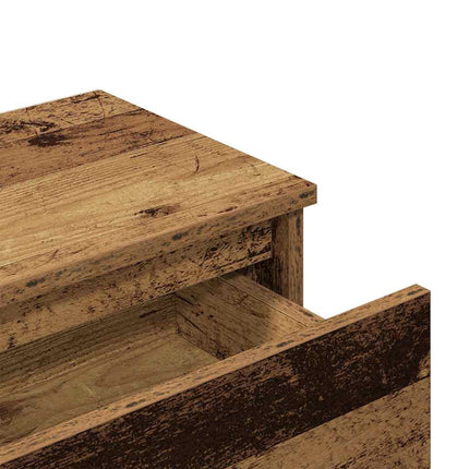 Sängbord gammalt trä 40x30x39 cm konstruerat trä