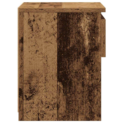 Sängskåp 2 st gammalt trä 40x30x39 cm konstruerat trä