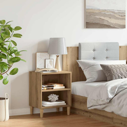 Sängbord artisan ek 40x30x50 cm konstruerat trä