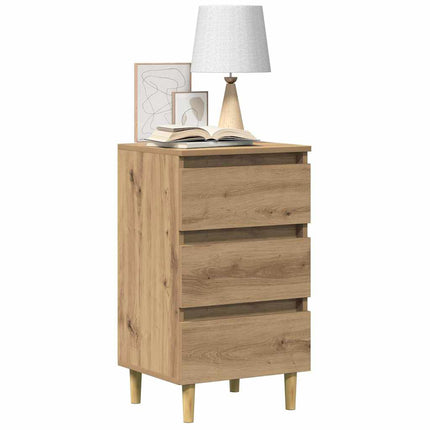 Sängbord artisan ek 40x35x69 cm konstruerat trä