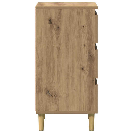 Sängbord artisan ek 40x35x69 cm konstruerat trä