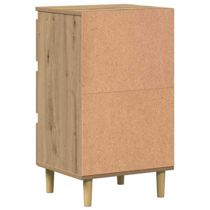 Sängbord artisan ek 40x35x69 cm konstruerat trä