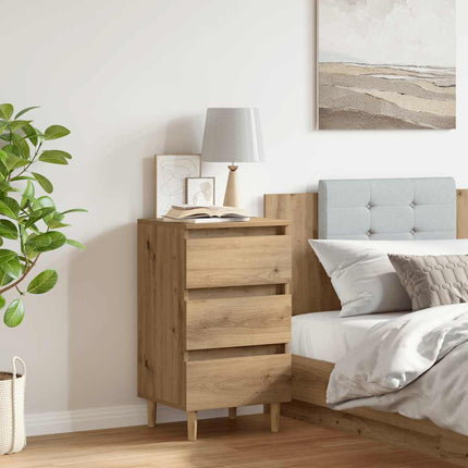 Sängbord artisan ek 40x35x69 cm konstruerat trä
