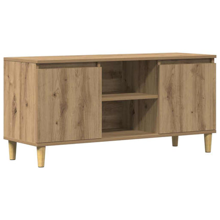 Tv-bänk artisan ek 102x35x50 cm konstruerat trä