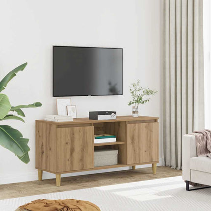 Tv-bänk artisan ek 102x35x50 cm konstruerat trä