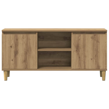Tv-bänk artisan ek 102x35x50 cm konstruerat trä