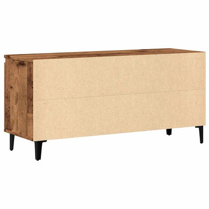 Tv-bänk åldrat trä 102x35x50 cm konstruerat trä