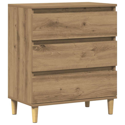 Byrå ek 60x35x70 cm konstruerat trä