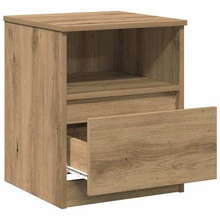 Sängbord artisan ek 40x40x50 cm konstruerat trä