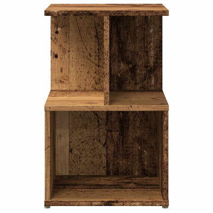 Sängbord gammalt trä 35x35x55 cm konstruerat trä