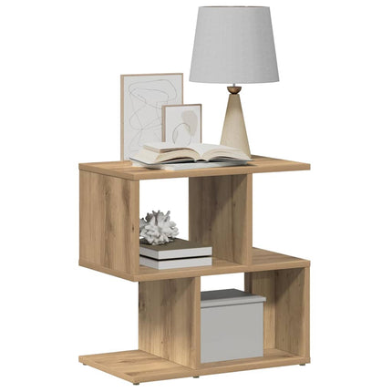Sängbord 2 st ek 50x30x51,5 cm konstruerat trä