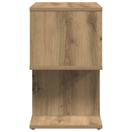 Sängbord 2 st ek 50x30x51,5 cm konstruerat trä