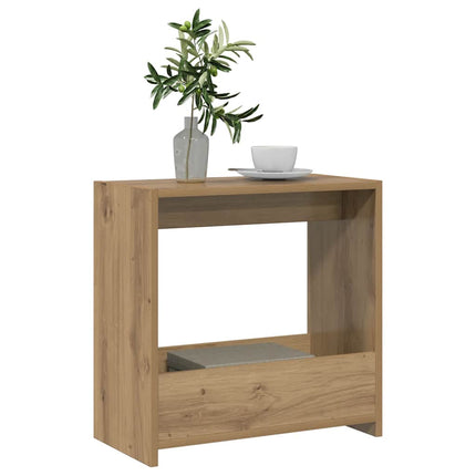 Sidobord artisan ek 50x26x50 cm konstruerat trä
