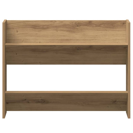 Väggmonterat skoställ artisan ek 80x18x60 cm konstruerat trä