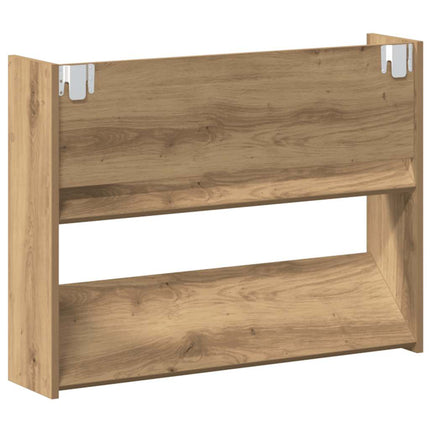 Väggmonterat skoställ artisan ek 80x18x60 cm konstruerat trä